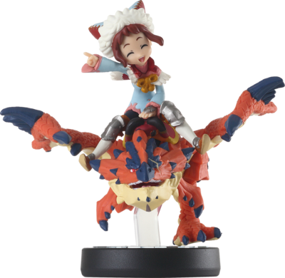 One-Eyed Liolaeus and Rider - Girl (Monster Hunter Stories Series) [Amiibo]