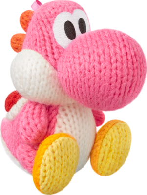 Pink Yarn Yoshi (Yoshi Series) [Amiibo]