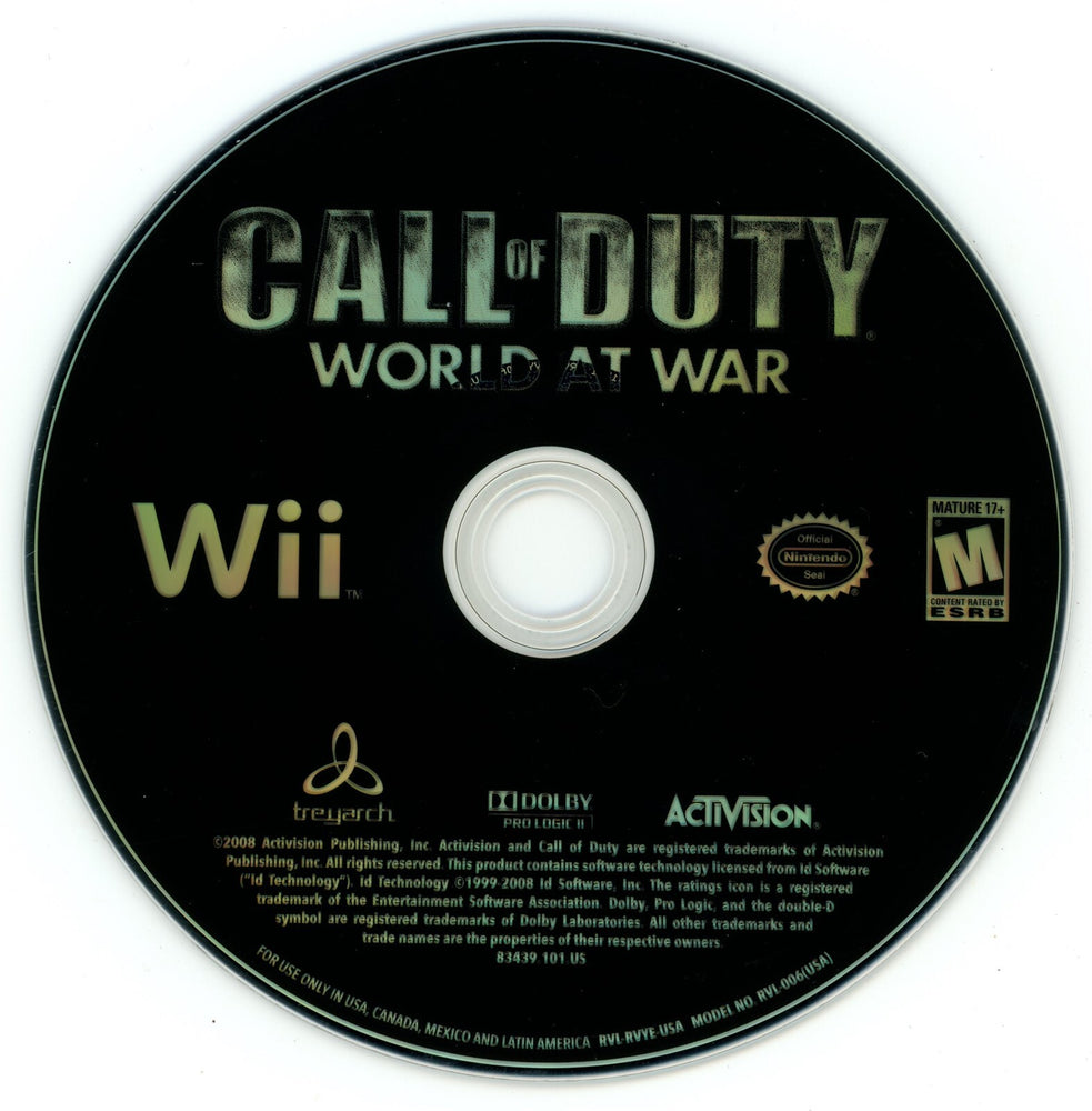 Call of Duty: World at War [Nintendo Wii]