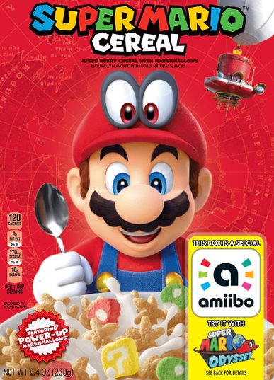 Super Mario Cereal Box [Amiibo]